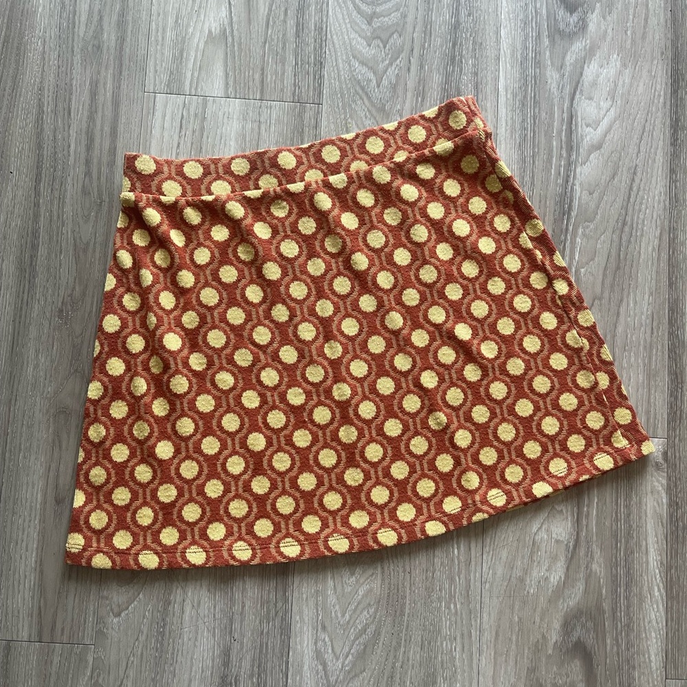 Zara A-Line Skirt in Red and Yellow